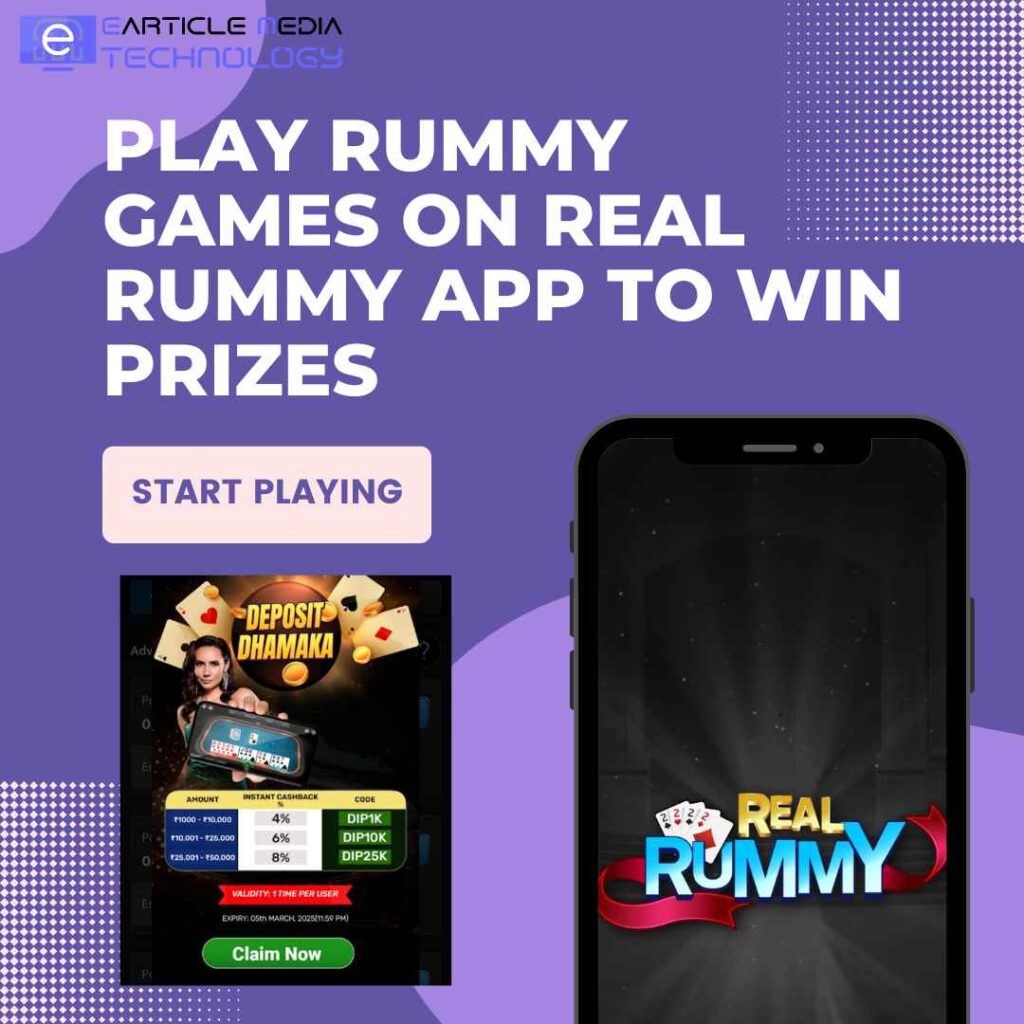 Play rummy games on real rummy App 