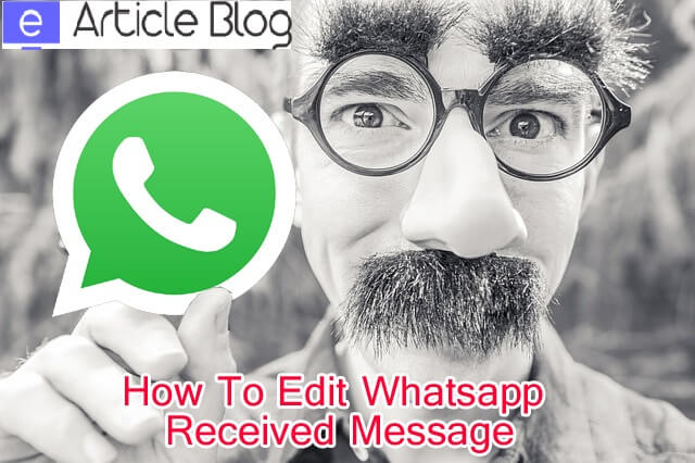 How To Make Fake Message Conversation In Whatsapp | Earticleblog