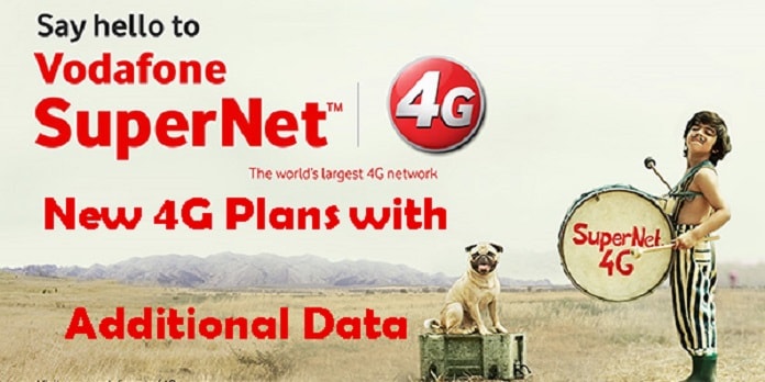 Latest Vodafone 4G Plans 2017