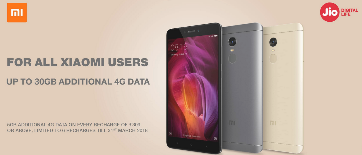 Xiaomi Redmi Mobile Users Get Extra 30 GB JIO 4G Data Free ...