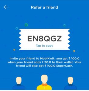 Mobikwik Refer and Earn