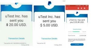 UTEST PAYMENT pROOF