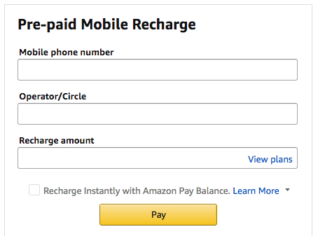 Amazon Recharge Offer