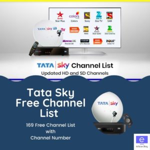 Tata Sky Free Channel List channel number