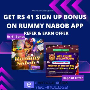 Rummy Nabob App refer earn offer