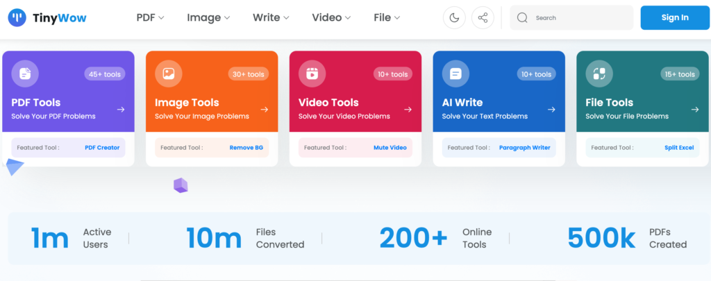 TinyWOW : Free Tools To Make Life Easy 