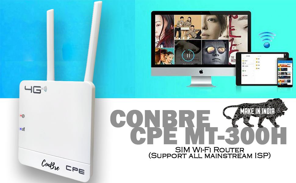 Conbre Cpe Mt-300H 5G&4G Mobile Sim Based Wi-Fi Router