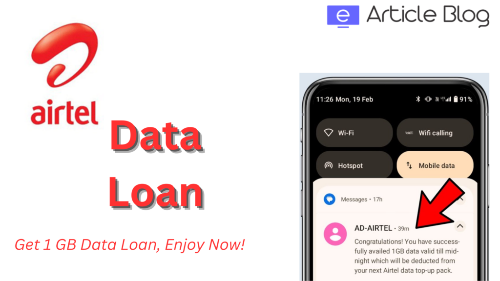 Airtel Data Loan