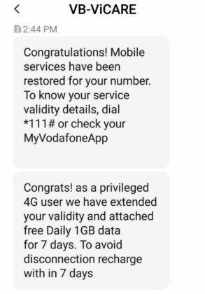 Vi free data offer