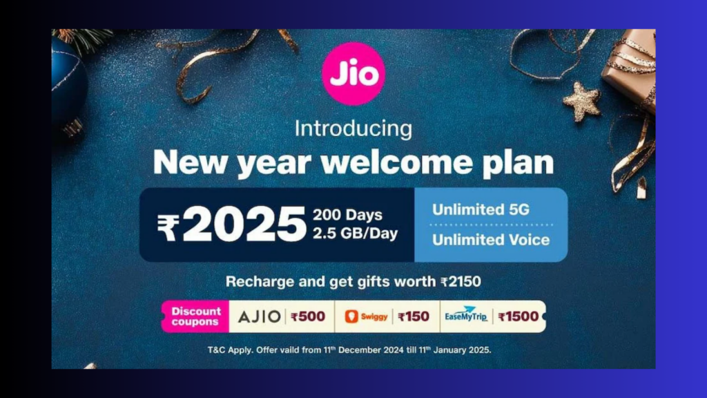 Jio New Year Welcome Offer