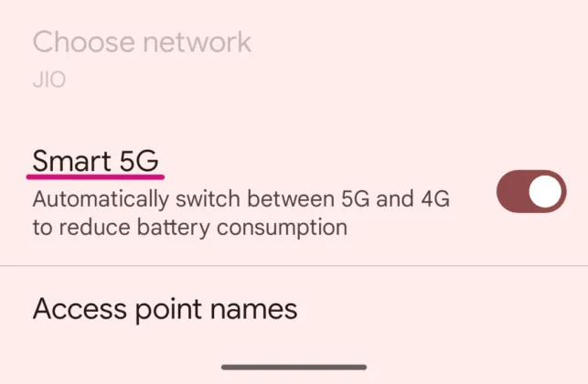 Jio network issue smart 5G