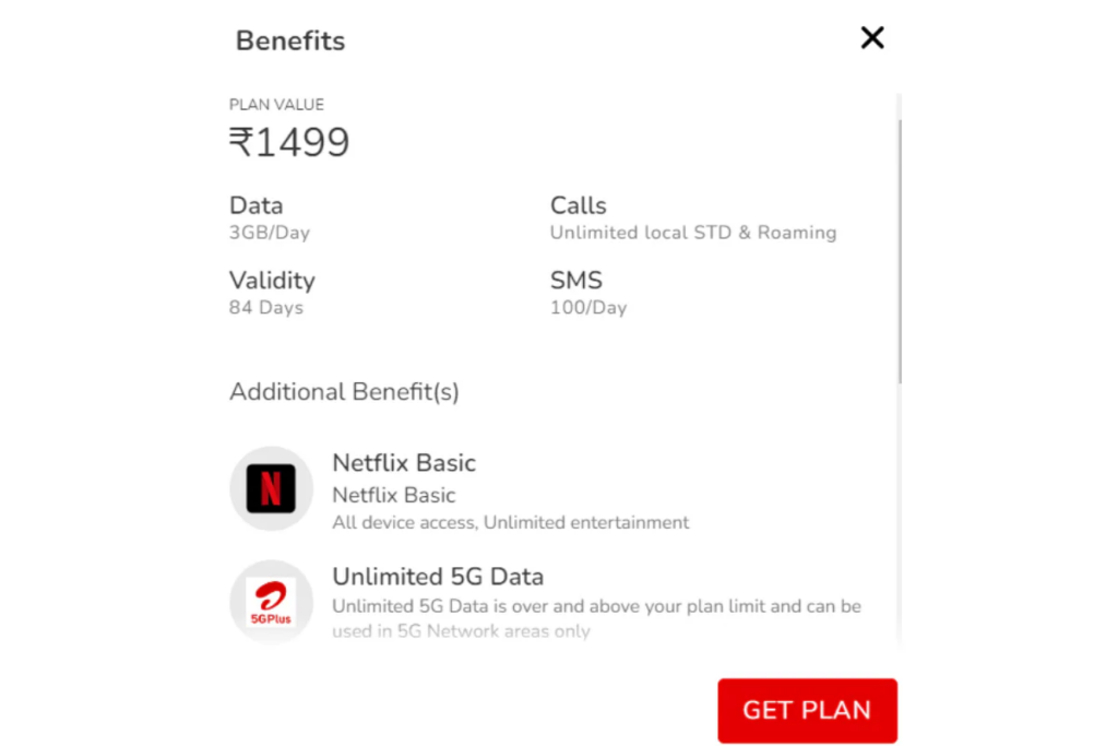 Airtel Netflix Plan