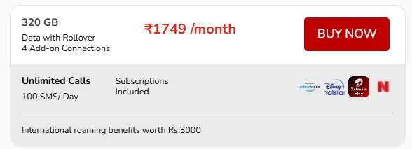 Airtel Family Plan For 5 Members