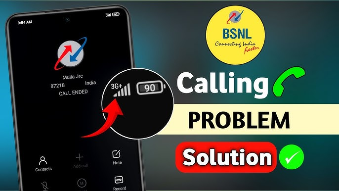 Bsnl network issue fix