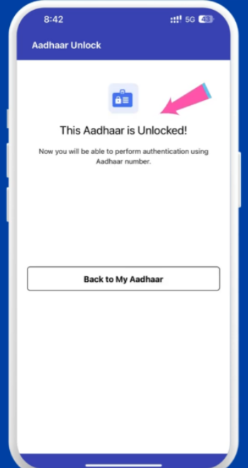 Aadhaar is Unlocked